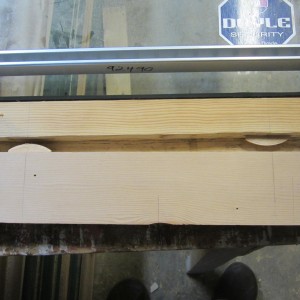 Joint Planer creates the right size holes for these wooden biscuits to be glued in.